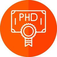 Phd Vector Icon Design