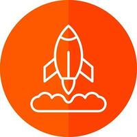 Rocket Launch Vector Icon Design