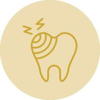Broken Tooth Vector Icon Design