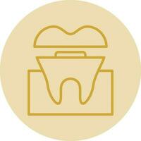 Dental Crown Vector Icon Design