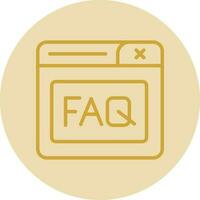Faq Vector Icon Design