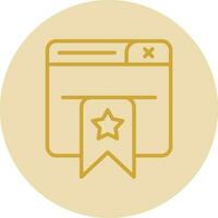 Bookmarked Vector Icon Design