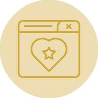 Favourite Page Vector Icon Design