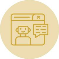 Chatbot Vector Icon Design