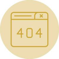 404 Error Vector Icon Design