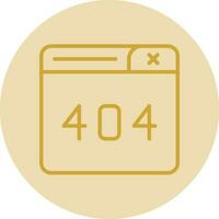 404 Error Vector Icon Design