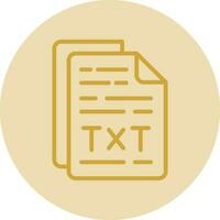 Txt File Vector Icon Design