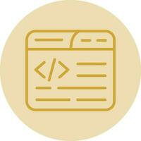 Web Coding Vector Icon Design