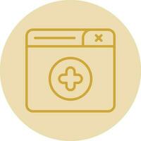 New Window Vector Icon Design