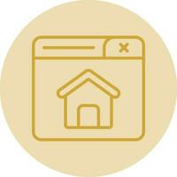 Home Page Vector Icon Design