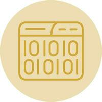 Binary Code Vector Icon Design