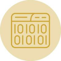 Binary Code Vector Icon Design