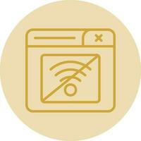Connection Error Vector Icon Design