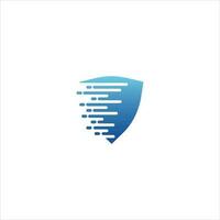 security logo technology for your company, shield logo for security data vector