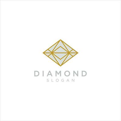 Creative gemstone jewelry logo template