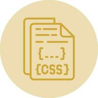 diseño de icono de vector de archivo css