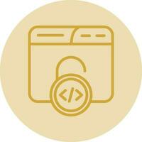 Unsecured Vector Icon Design
