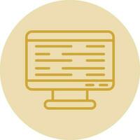Monitor Screen Vector Icon Design