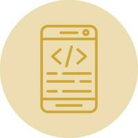 App coding Vector Icon Design