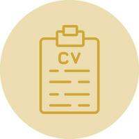 CV Vector Icon Design