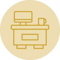 Information Desk Vector Icon Design