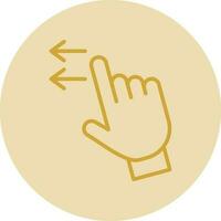 Swipe Left Vector Icon Design