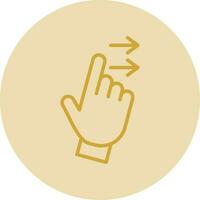 Swipe Right Vector Icon Design