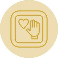 Palm Of Hand Vector Icon Design