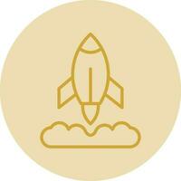 Rocket Launch Vector Icon Design
