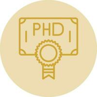 Phd Vector Icon Design