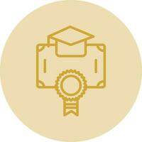 Bachelors Degree Vector Icon Design