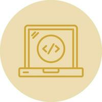 Web Coding Vector Icon Design