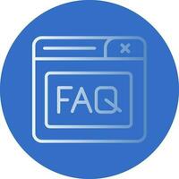 Faq Vector Icon Design