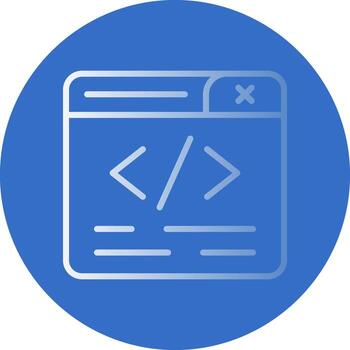 diseño de icono de vector de programación web