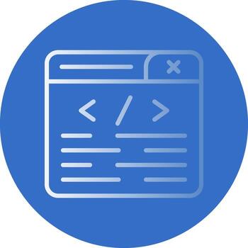 diseño de icono de vector de programación