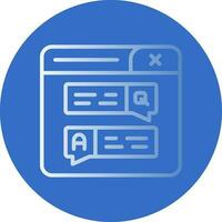 Forum Vector Icon Design