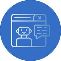 diseño de icono de vector de chatbot