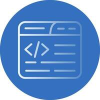 Web Coding Vector Icon Design