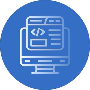 diseño de icono de vector de desarrollo