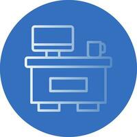 Information Desk Vector Icon Design