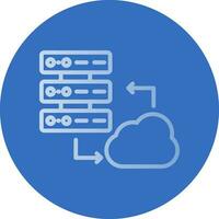 Cloud Server Vector Icon Design