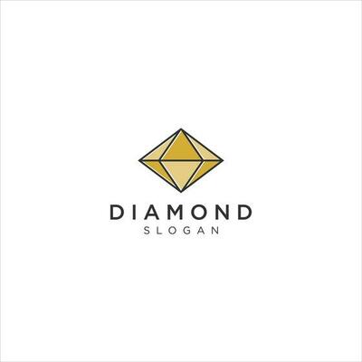Creative gemstone jewelry logo template