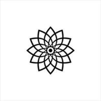 lotus vector icon flower icon in trendy flat design