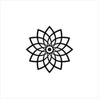 lotus vector icon flower icon in trendy flat design