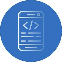 App coding Vector Icon Design