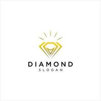 plantilla de diseño de logotipo de concepto de diamante creativo vector