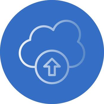 nube subir vector icono diseño