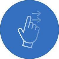 Swipe Right Vector Icon Design