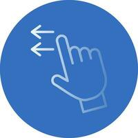 Swipe Left Vector Icon Design