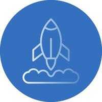 Rocket Launch Vector Icon Design